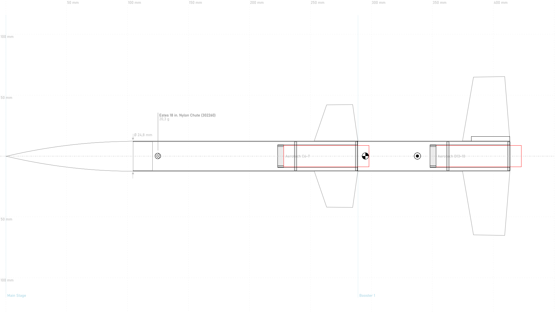 Dash Two-Stage Model Rocket Kit – High Altitude Performance | SpaceCAD ...