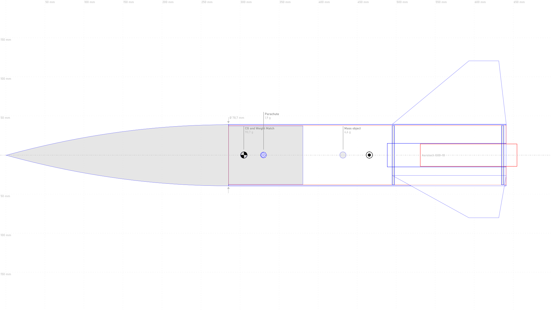 Mid Powered Model Rockets LOC Onyx Mid-Power Model Rocket Kit – 3